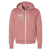 Dusty Rose Zip-Up Hoodie – Image 1