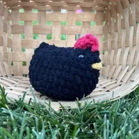 Chicken Plushie – Black