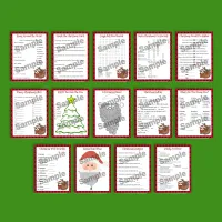 Sloth - Christmas Printable Games Party Pack – Image 2