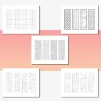 Coloring Bookmarks - Geometric Patterns – Image 2