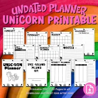 Unicorn Planner & Gratitude Journal – Image 1