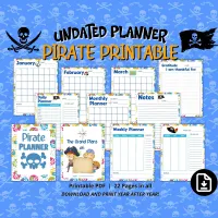 Pirate Themed Planner - Undated – Image 1
