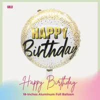 Happy Birthday - 18-Inches Aluminum Foil Round Balloon – Image 6