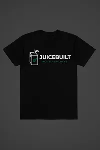 JuiceBuilt Logo Tee – Classic Black – Image 1