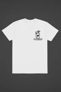 JuiceBuilt Logo Tee – Clean White – Image 1