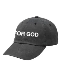 Grey FOR GOD Hat – Image 1