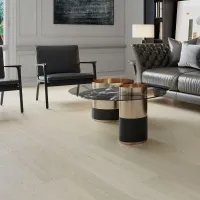 Serenity Floors - ThriftyLuxe – Silver Cloud (3/8" x 7.5" AB Select Grade Euro Oak)