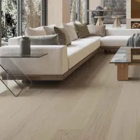 Serenity Floors - ThriftyLuxe – Soft Ivory (3/8" x 7.5" AB Select Grade Euro Oak)