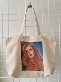 Red Haired Woman Tote – Image 1