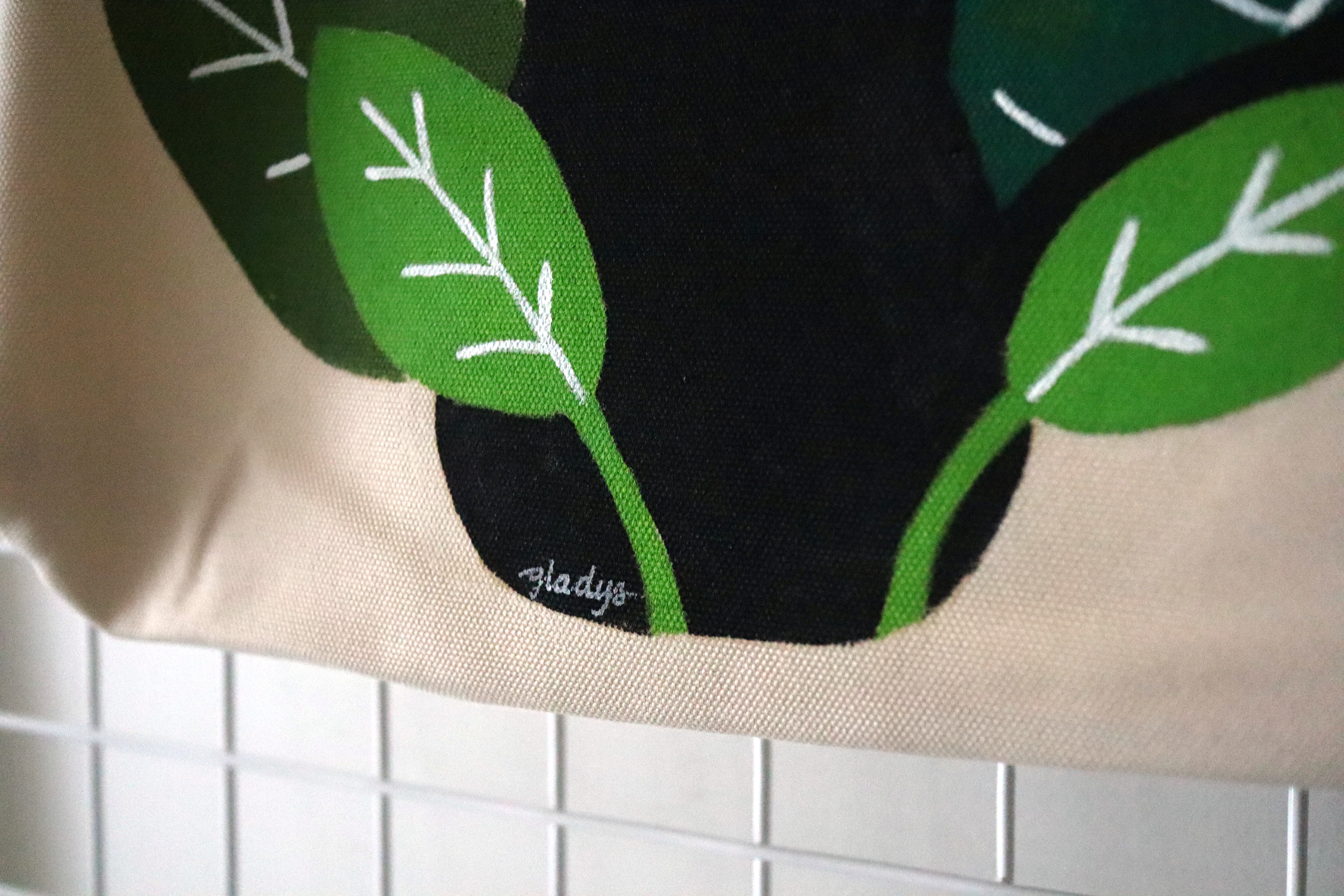 Black Cat in Garden Tote – Image 3