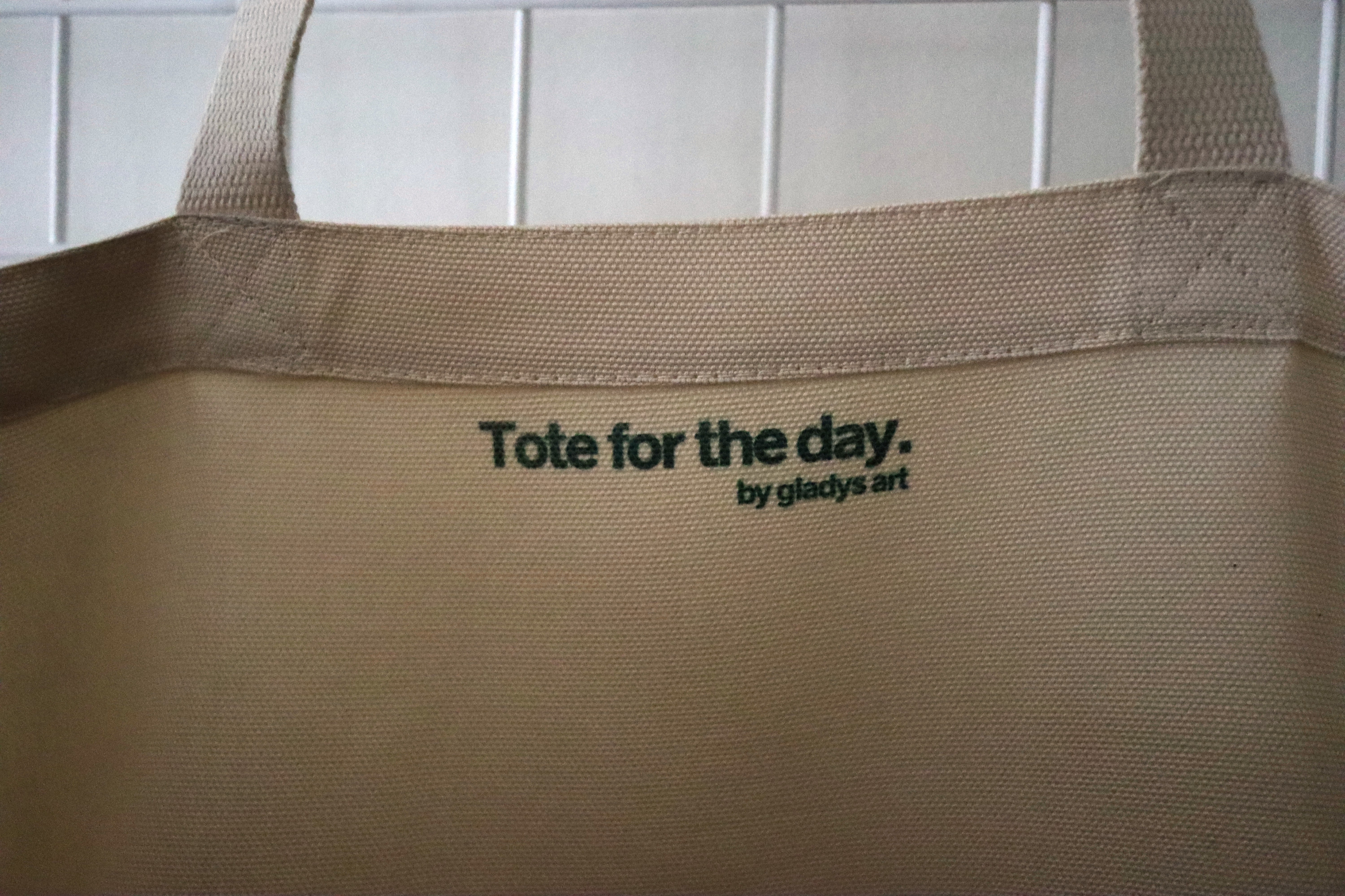 Black and White Flower Tote II – Image 2
