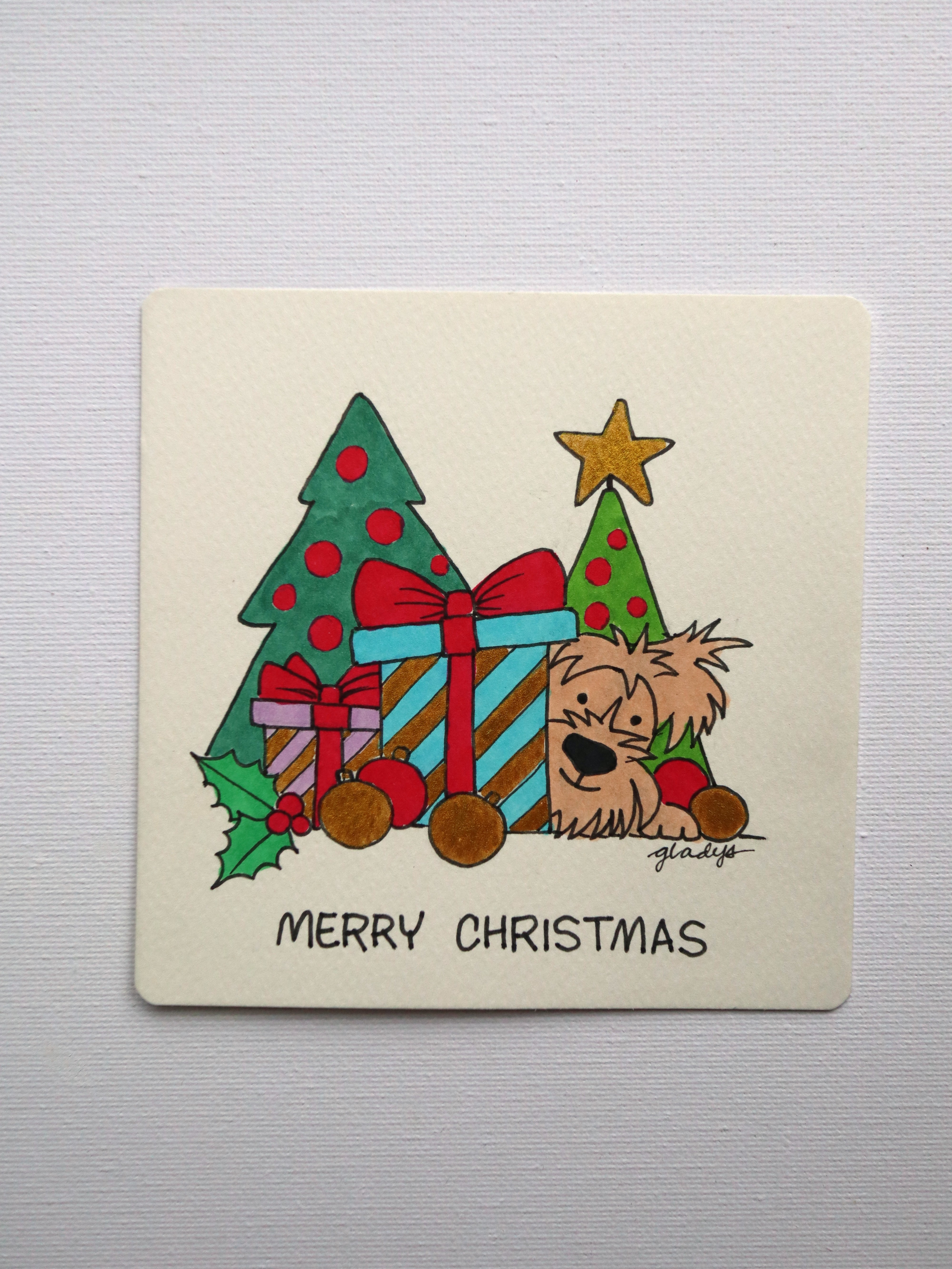 Puppy Christmas Present Card – Image 2