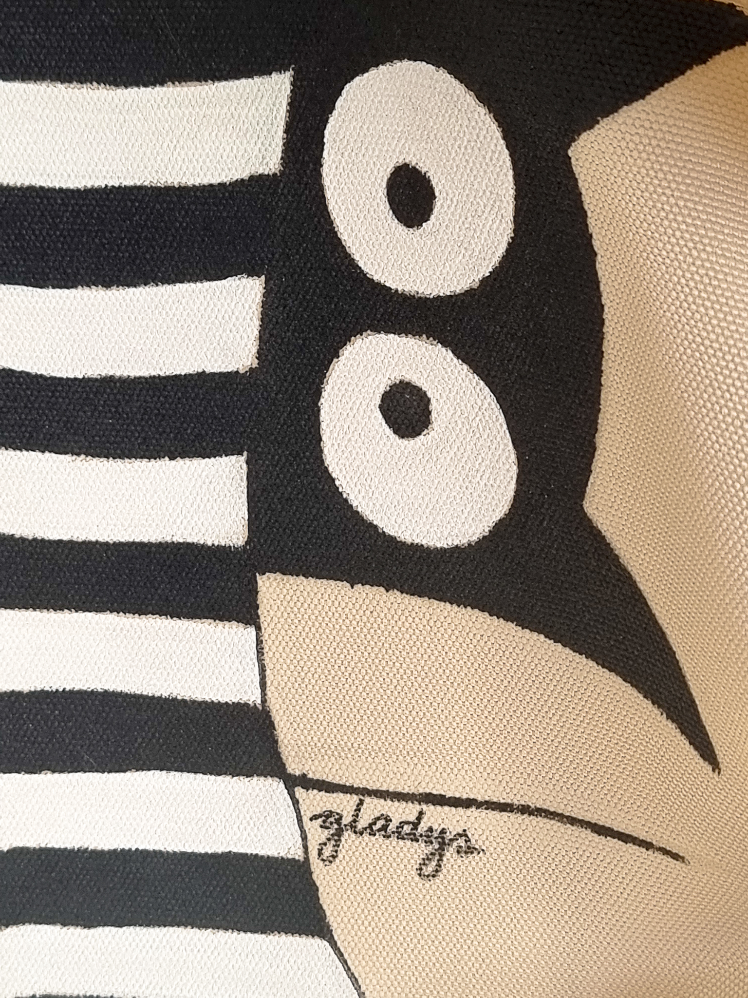 Black Cat and Striped Socks Tote – Image 3
