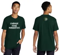 Green "Change Your Narrative" T-Shirt – Image 1