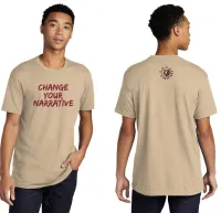 Cream "Change Your Narrative" T-Shirt – Image 1