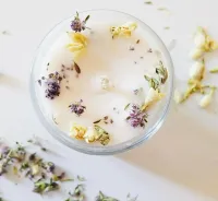 Glass Jar Candle (Herbal) – Image 1