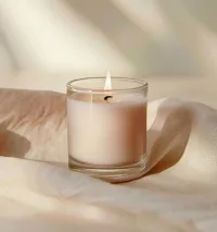 Simple Glass Jar Candle – Image 1