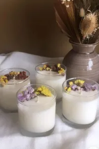 Herbal Glass Candle – Image 1