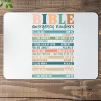 Bible Emergency Numbers Mousepad - Inspirational Christian Scriptures for Every Need – Image 4
