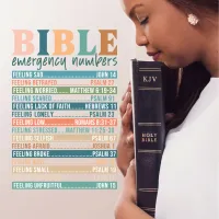 Bible Emergency Numbers Mousepad - Inspirational Christian Scriptures for Every Need – Image 3
