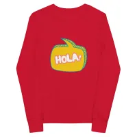 Youth long sleeve tee - Hola! 1 – Image 7