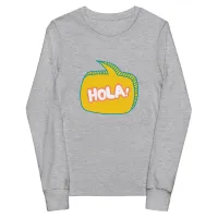 Youth long sleeve tee - Hola! 1 – Image 9