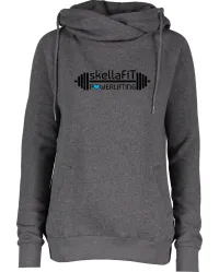 SkellaFiT Powerlifting Funnel Neck Pullover Hoodie – Image 1