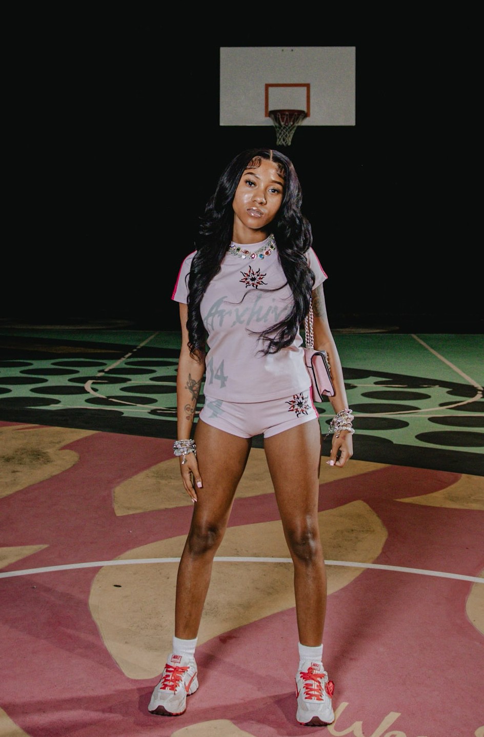 Girls Jersey Set Pink – Image 2