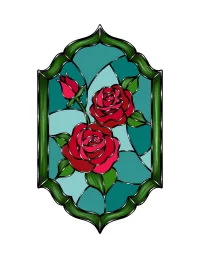Stained Glass Roses – Image 1