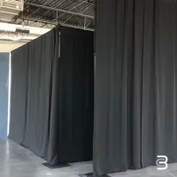 10 x 12' Black Polyester Drape – Image 2