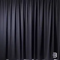 10 x 12' Black Polyester Drape – Image 1
