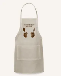 Cooking is my therapy apron – Image 2
