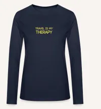 Travel is my therapy women's Long sleeve – Image 2