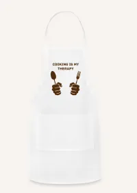Cooking is my therapy apron – Image 1