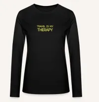 Travel is my therapy women's Long sleeve – Image 1