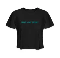 Travel is my Therapy Crop Top – Image 8