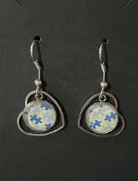 Autistic Awareness Earrings – Image 1