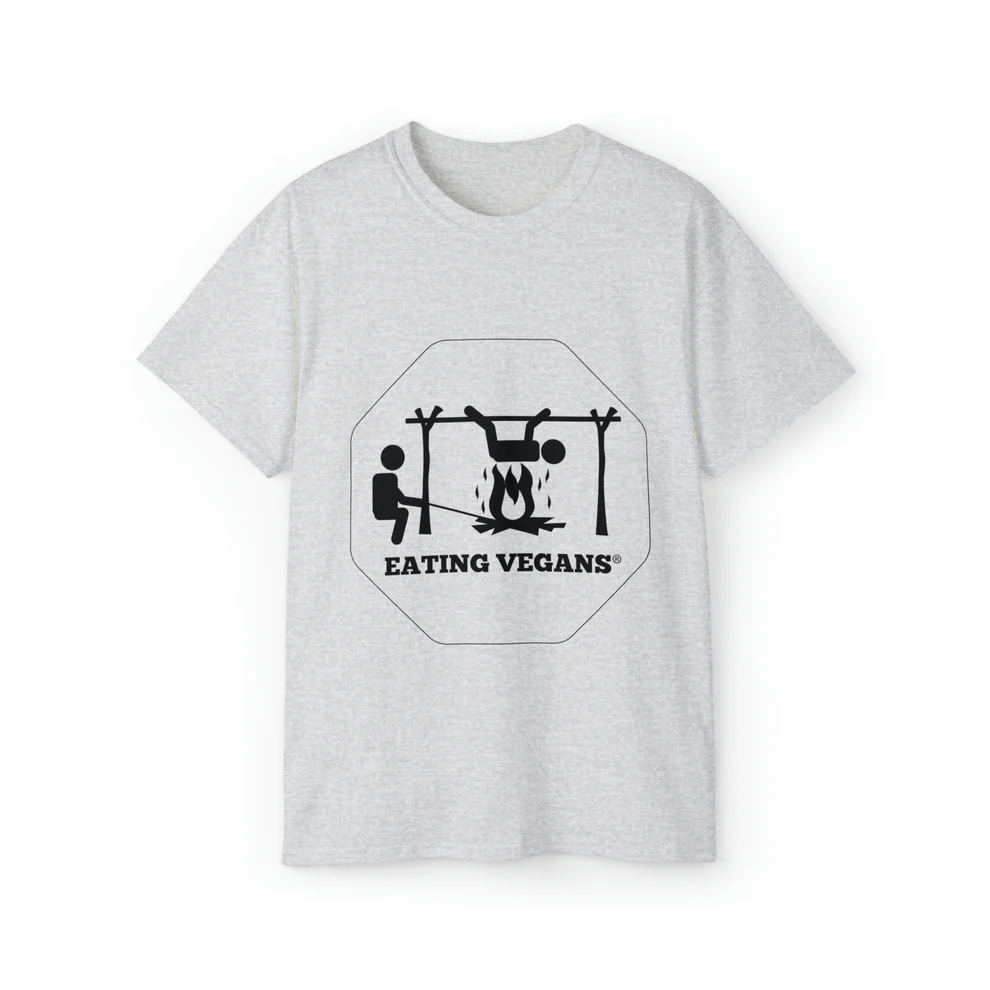 Eating Vegans T-Shirt - Black Lettering – Image 1