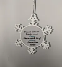 Two Sided Snow Flake Ornament – Image 2