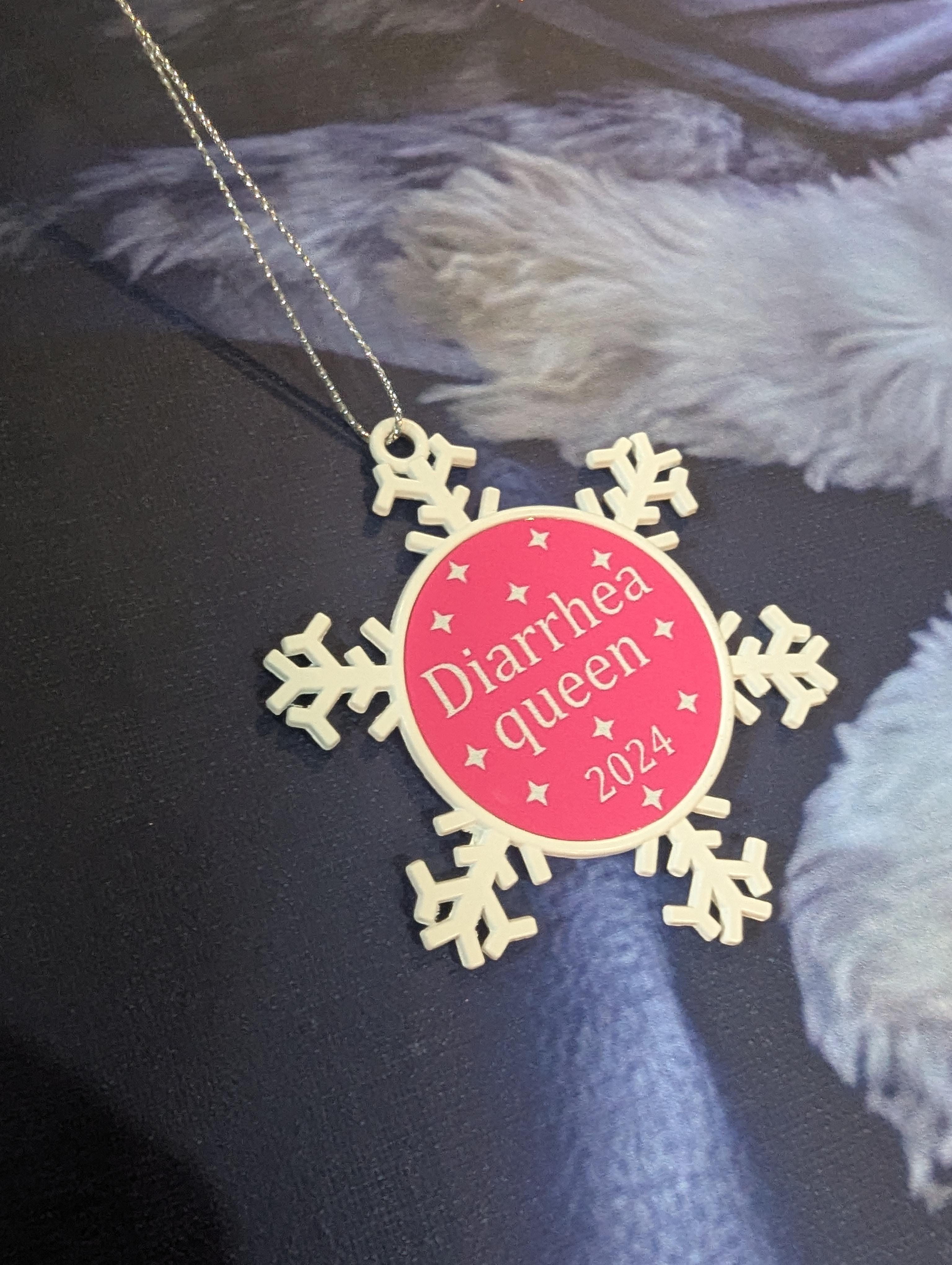 Two Sided Snow Flake Ornament – Image 3