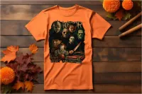 Horror – X-Large, Orange, T-Shirt