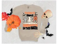 Horrors In This House – Large, Sand, Crewneck