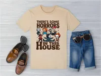 Horrors In This House Killers – Medium, Sand, T-Shirt
