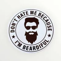 Don't Hate me Beard Sticker – Image 1