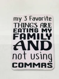 Fridge Magnet 2x3 – favorite commas