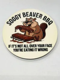 Wood Magnets 3 inches – Soggy Beaver BBQ