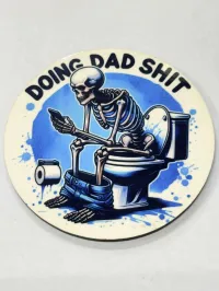 Wood Magnets 3 inches – Doing dad shit