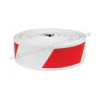 Scaffold Sleeving - £18/roll – 100mm x 25m, Red & White, Box of 4 - 4.5kg