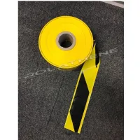 Scaffold Sleeving - £18/roll – 100mm x 25m, Black & Yellow, Box of 4 - 4.5kg