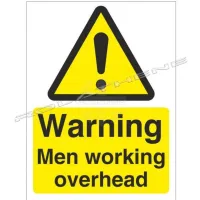 Safety Signs - £6.99/sign – Men Working Overhead - 1kg